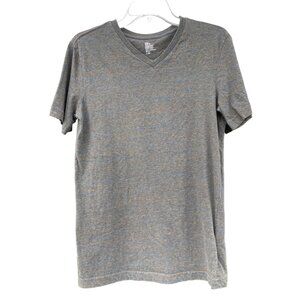 H&M Men's Small S Basic V-Neck T-Shirt  Gray Speckled